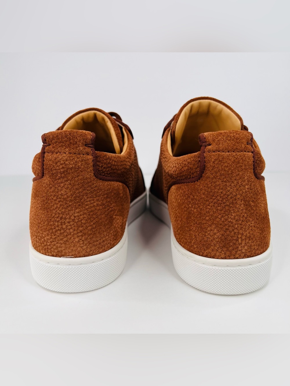 CHRISTIAN LOUBOUTIN Rantulow Orlato Grain Suede Leather Sneakers EU 45- US 12 - Picture 5 of 11